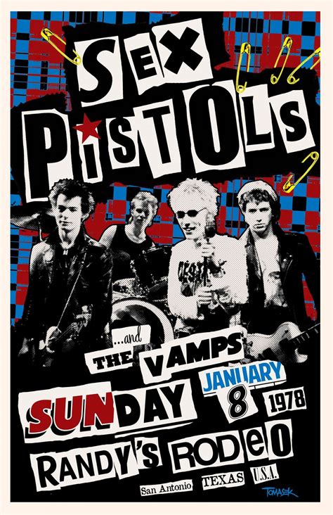 Sex Pistols 1978 Tour Poster – Poster Canvas Wall Art Print John