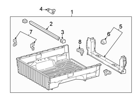 toyota tacoma floor assembly rear rr  box assembly truck bed