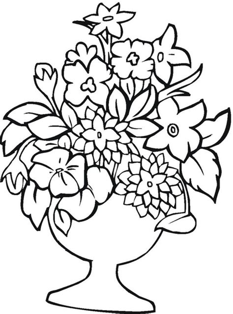 printable flower coloring pages kids printable flower coloring