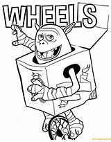 Coloring Pages Boxtrolls Wheels Colouring Boxtroll Troll Sheets Printable Kids Trolls Color Print Online Fun Boys Just Unicycle Rides He sketch template