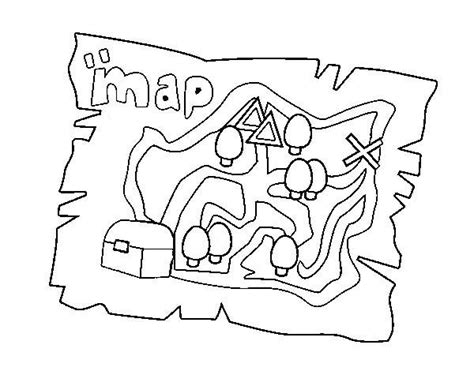 treasure map treasure map  treasure hunters coloring page