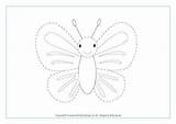 Butterfly Tracing Drawing Lines Spring Colour Activities Trace Dotted Butterflies Preschool Kindergarten Pages Cute Caterpillar Children Before Outline Activity Sheets sketch template