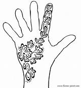 Henna Voorbeelden Voet sketch template