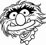 Muppets Muppet Svg Colouring 1272 Grouch sketch template