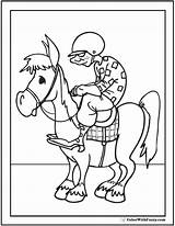 Horse Coloring Race Pages Color Sheet Riding Waiting Colorwithfuzzy sketch template