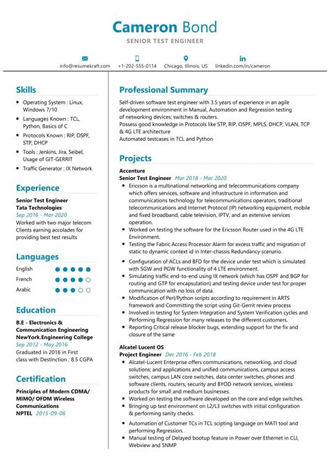 sample resume  experienced metallurgical engineer good resume examples