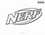 Coloring Nerf Logo Pages Superfuncoloring Printable Logos Super Fun Print sketch template