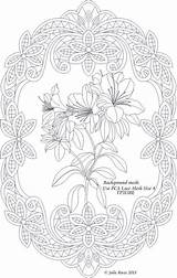 Coloring Pages Embroidery Mandala Parchment Pergamano Patterns Cards Printable Pattern Colouring Craft Vellum Borders Frames Visit Lace Adult Color sketch template