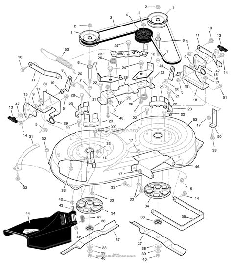 lawn mower schematic diagram murray xa lawn tractor  parts diagram  mower