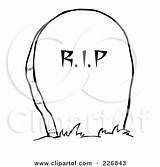 Coloring Rip Stone Tombstone Outline Clipart Cemetery Toon Illustration Royalty Hit Rf Printable Poster Print Small Eps Ai Digital Available sketch template
