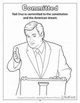 Coloring Pages Immigration Books Cruz Ted Getcolorings Getdrawings Color sketch template