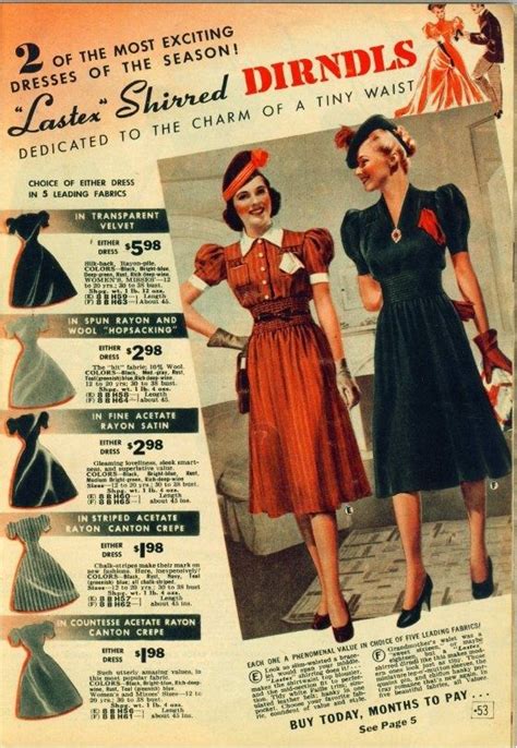 Pin On Vintage Clothing Fashion Print Ads Photos