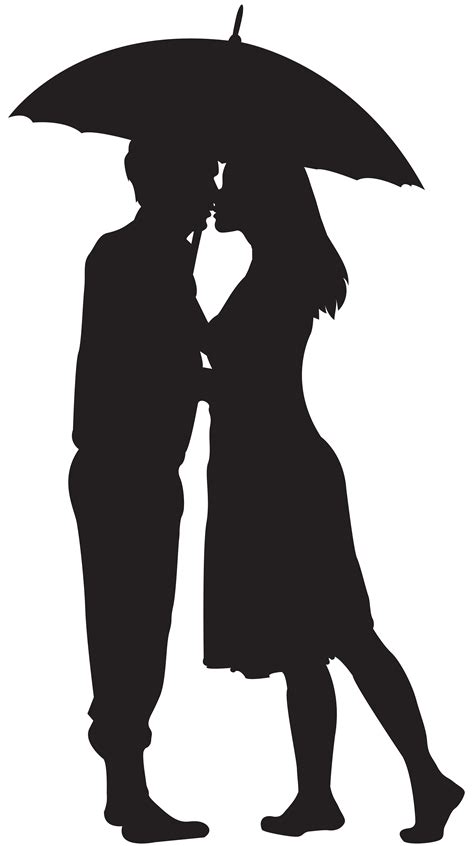Silhouette Couple Loving Couple Silhouette Png Clip Art Image Png