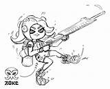 Splatoon Ausmalbilder Inkling sketch template