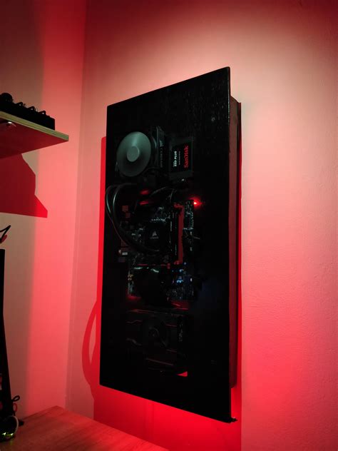 My First Attempt At A Wall Mounted Pc What Do You Guys