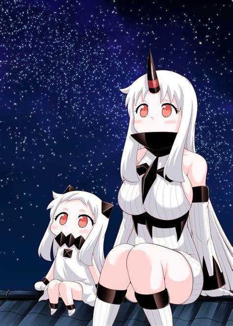 northern ocean hime and seaport hime kantai collection drawn by