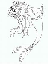 Coloring Mermaid Pages Old Year Kids Printable Girls Color Girl 6year Recommended sketch template