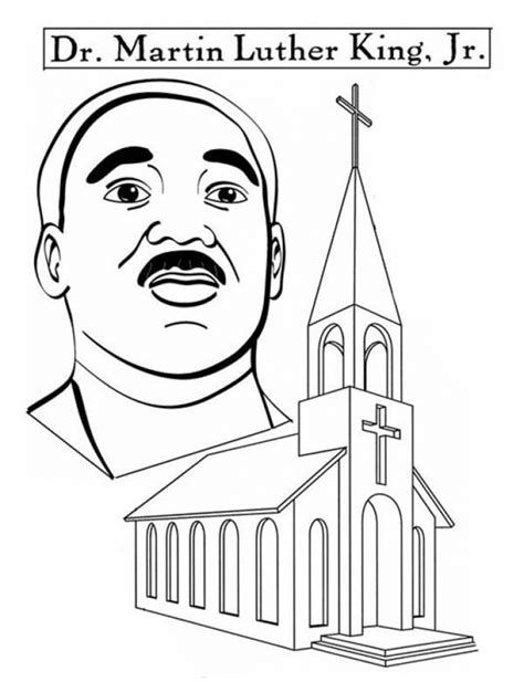 preschool printables  martin luther king jr coloring pages
