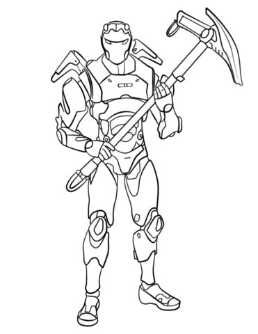 fortnite carbide coloring page  printable coloring pages