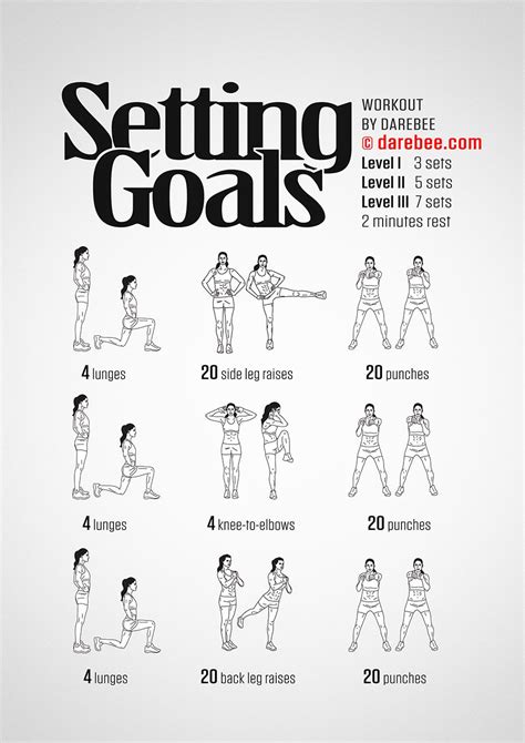 Setting Goals Workout Workout At Work Workout Office Exercise