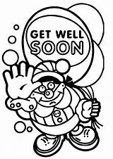 Well Soon Coloring Pages Printable Cards Kitty Hello Santa Says Card Top Books Busy Toddler Keep Doctor Wishes sketch template
