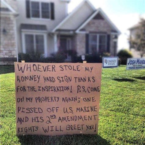hilarious yard signs     created  pics