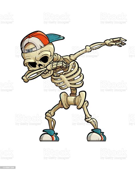 Dabbing Skeleton Stock Illustration Download Image Now