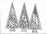 Christmas Zentangle Tree Trees Zentangles Patterns Drawings Doodles Xmas Kerst Doodle Cards Drawing Card Search Google Kristin Small Choose Board sketch template