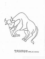 Coloring Pages Taurus Zodiac Printable Getcolorings Getdrawings Color sketch template
