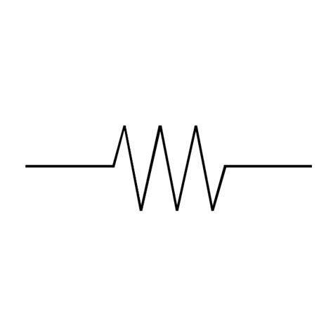 resistor schematic symbol  white background wisc  oer