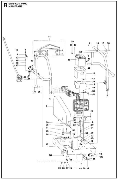 husqvarna soff cut  parts diagram  mainframe