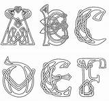Celtic Alphabet Clipart Letters Letter Fonts Coloring Pages Patterns Knot Symbols Illuminated Designs Tattoo Knots Flickr Explore Printable Irish článku sketch template