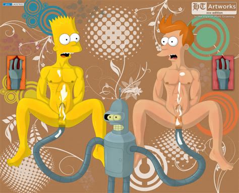 Rule 34 Abstract Art Anal Anus Balls Bart Simpson Bender