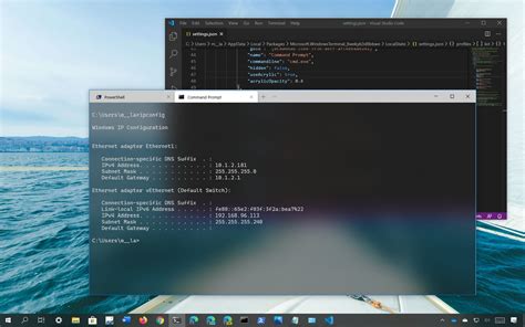 enable transparent background  windows terminal pureinfotech