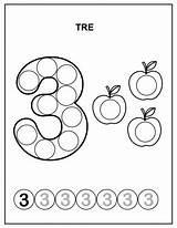 Dot Numeri Activities Freepreschoolcoloringpages Forty Stampare sketch template