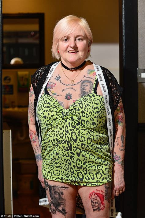 Grandmother Gets Jose Mourinho Tattoo On Her Thigh Daily Mail Online