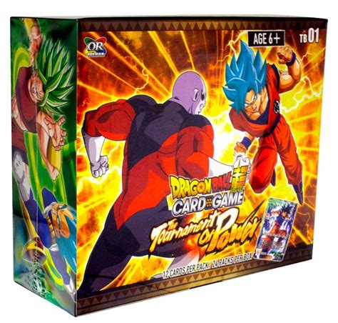 dragon ball super card game themed booster box tb  tournament   games corner