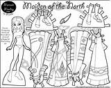 Paper Doll Printable Color Dolls Maiden Monday Marisole North Pages Viking Print Coloring Clothing Vikings Paperthinpersonas Fantasy Click Friends Colouring sketch template
