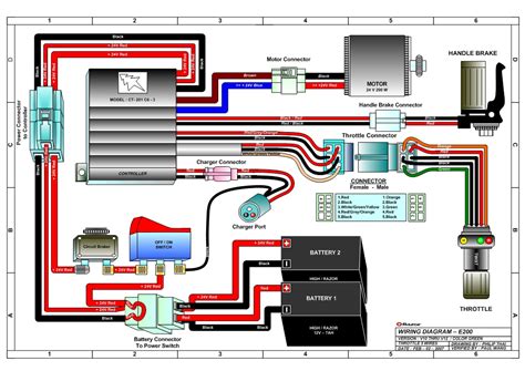 xm  electric scooter wiring diagram