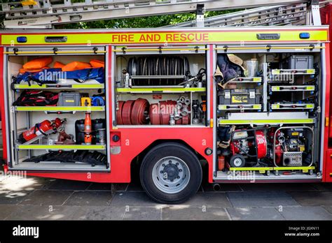 fire truck equipment  res stock photography  images alamy