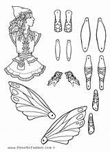 Puppet Coloring Paper Pages Dolls Puppets Fairy Edain Pheemcfaddell Printable Doll Articulated Fairies Colouring Diy Popular Library Clipart Coloringhome Vintage sketch template