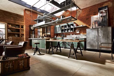 industrial style kitchens     fall  love