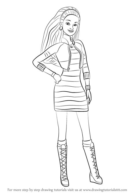 pin  kristi hodge  addy   barbie coloring pages barbie