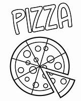 Pizza Coloring Pages Printable Kids Children Colouring Color Small Fnaf Food Coloringpagesfortoddlers Visit Choose Board Sheets sketch template