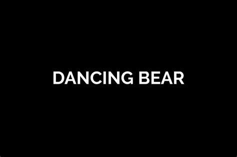Dancing Bear Too Loud Fest