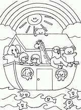 Noah Ark Sunday School Coloring Pages God Noahs Promises Printable Choose Board sketch template