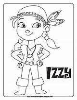 Pirates Jake Coloring Sheets Neverland Pages Disney Land Never Izzy Sheet Kids Para sketch template