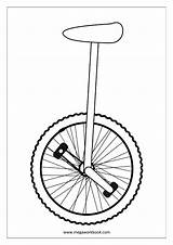 Unicycle Line Coloring Clip Clipart Arts Web Borders Miscellaneous Border Decorative Frames Megaworkbook Stencil Designs Template Pages sketch template