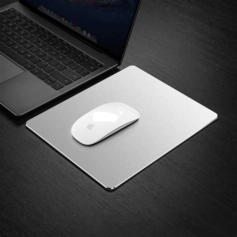 metal aluminum mouse pad mat hard smooth magic thin mousead double side