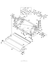 bunton bobcat ryan   rotary mower  flip  mx steiner parts diagram  frame parts